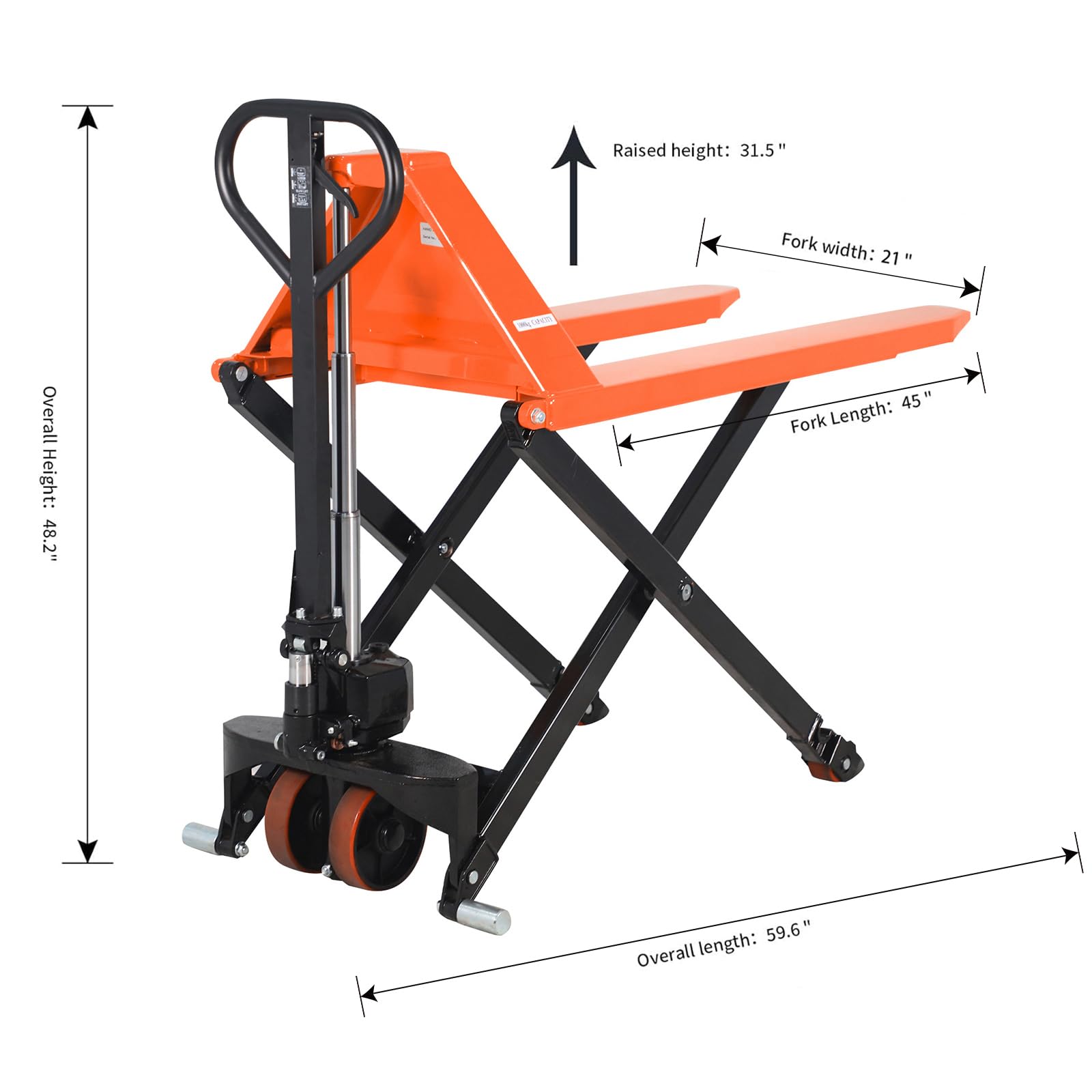 Amazon.co.jp: APOLLO 手動シザー パレットジャッキ ハイリフト ハンド